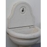  Fontaine demi-lune en marbre blanc sur  Moinat SA  - Antiquités décoration