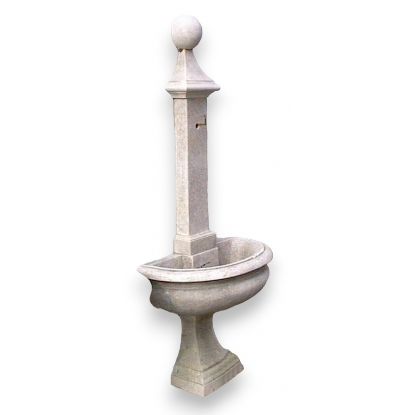  Fontaine demi-lune avec boulle sur  Moinat SA  - Antiquités décoration