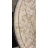 Round table or pedestal table in pink marble at  Moinat SA  - Antiques and home décor