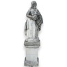  Sculpture "Femme aux fruits" en pierre de Vicenza sur  Moinat SA  - Antiquités décoration