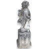  Sculpture "Chérubin" en pierre avec socle sur  Moinat SA  - Antiquités décoration