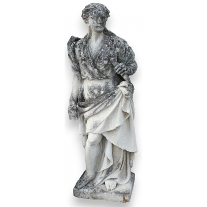  Sculpture "Femme au marteau" en pierre sur  Moinat SA  - Antiquités décoration