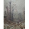 Paintings | Painting entitled ‘Snowy Landscape’, unsigned, Moinat SA  – Antiques and home décor