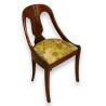 Empire-style Gondola chair in cherry wood at  Moinat SA  - Antiques and home décor