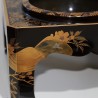 Moinat SA 出品的黑色与金色漆艺插花架 - 古董与装饰品