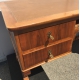 Bureau style Louis-Philippe en noyer, dessus cuir