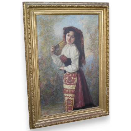 Painting "Young italian girl",