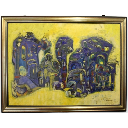 Tableau \"Sculpture \" signé A. LAGROUNI 89