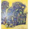 Paintings | Painting entitled ‘Sculpture’ by A. LAGROUNI, 89 Moinat SA  – Antiques and home décor