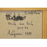 Paintings | Painting entitled ‘Sculpture’ by A. LAGROUNI, 89 Moinat SA  – Antiques and home décor