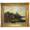 Paintings | Painting entitled ‘Mountain Lake’, attributed to J.J. CHALON Moinat SA  – Antiques and home décor