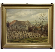 Tableau "Lully" signé L. WIDMER 1946