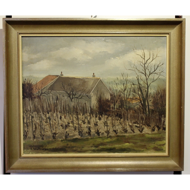 Tableau "Lully" signé L. WIDMER 1946