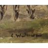 Paintings | Painting entitled ‘Lully’ by L. WIDMER, 1946, Moinat SA  – Antiques and home décor