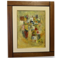 Tableau "Fanions" signé DACOL