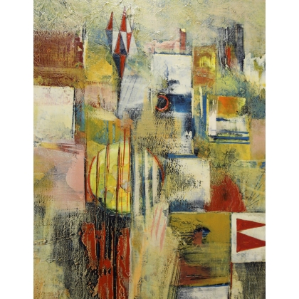 Paintings | Painting entitled ‘Fanions’ by DACOL Moinat SA  – Antiques and home décor
