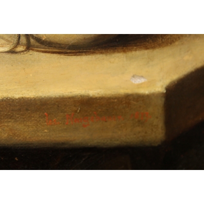 Paintings | Painting entitled ‘Still Life’ signed by Jos. NEUGEBAUER, 1873, Moinat SA  – Antiques and home décor
