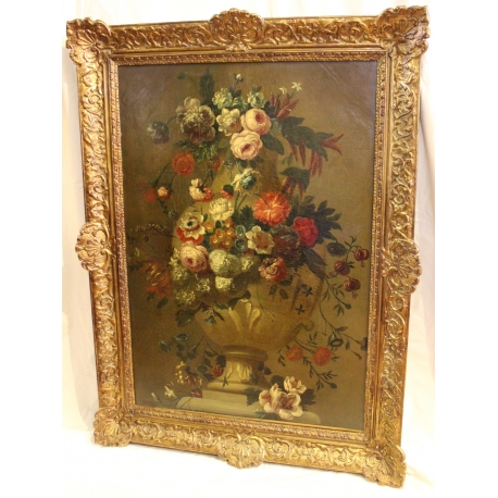 Tableau \"Bouquet de fleurs\" att. BELIN DE FONTENAY