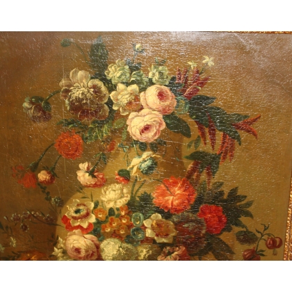 Tableau \"Bouquet de fleurs\" att. BELIN DE FONTENAY
