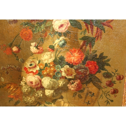 Tableau \"Bouquet de fleurs\" att. BELIN DE FONTENAY