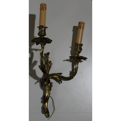 Pair of Louis XV wall lights with two lights by Moinat SA – Antiques and home décor