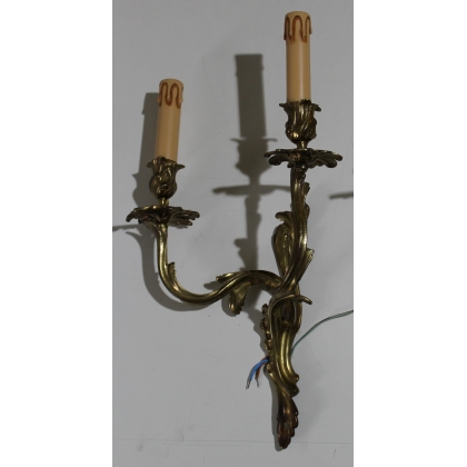 Pair of Louis XV wall lights with two lights by Moinat SA – Antiques and home décor