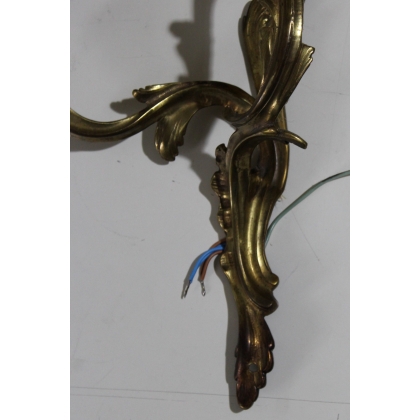 Pair of Louis XV wall lights with two lights by Moinat SA – Antiques and home décor