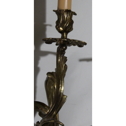 Pair of Louis XV wall lights with two lights by Moinat SA – Antiques and home décor