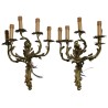 Pair of Louis XV-style wall lights, with 5 lights, by  Moinat SA  - Antiques and interior design