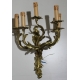 Paire d'appliques style Louis XV, à 5 lumières