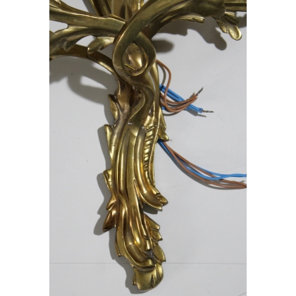 Pair of Louis XV-style wall lights, with 5 lights, by  Moinat SA  - Antiques and interior design