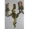  Paire d'appliques style Louis XV à 2 lumières sur  Moinat SA  - Antiquités décoration