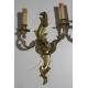 Paire d'appliques style Louis XV à 2 lumières