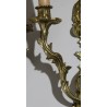  Paire d'appliques style Louis XV à 2 lumières sur  Moinat SA  - Antiquités décoration