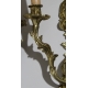 Paire d'appliques style Louis XV à 2 lumières