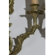 Paire d'appliques style Louis XV à 2 lumières