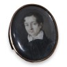  Miniature ovale "Jeune homme" sur  Moinat SA  - Antiquités décoration