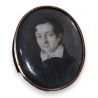 Miniature ovale "Jeune homme"