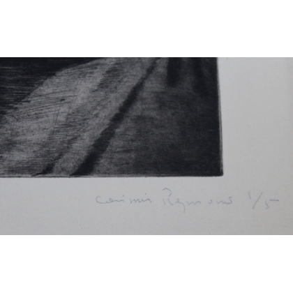 Gravure "Pont" signée Casimir REYMOND 1/5  sur Moinat SA  - Antiquités décoration -  Gravures, Lithos