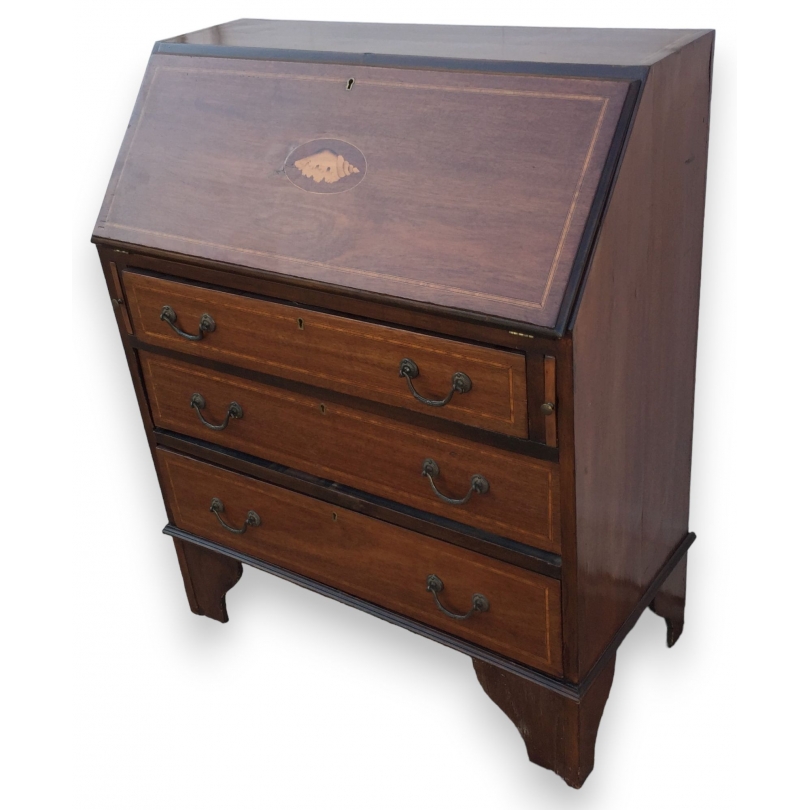  Bureau-commode à 3 tiroirs sur  Moinat SA  - Antiquités décoration