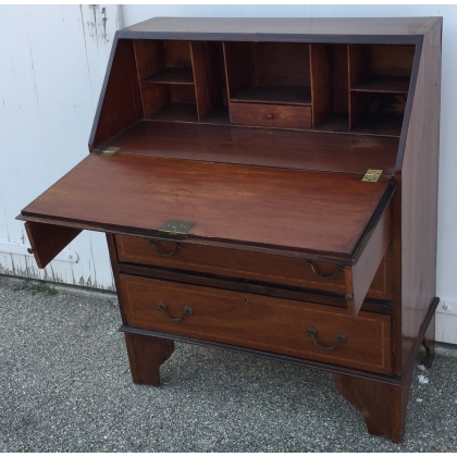  Bureau-commode à 3 tiroirs sur  Moinat SA  - Antiquités décoration