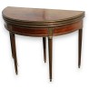  Table demi-lune Louis XVIà trois plateaux sur  Moinat SA  - Antiquités décoration