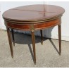  Table demi-lune Louis XVIà trois plateaux sur  Moinat SA  - Antiquités décoration