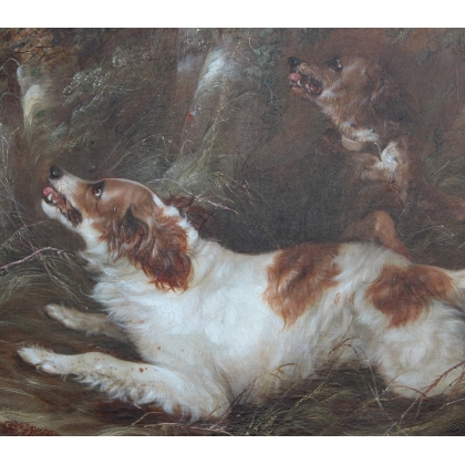 Paintings | Painting entitled ‘Two Setters’ by G. ARMFIELD, Moinat SA  – Antiques and home décor