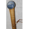 Blue silk parasol with porcelain knob at  Moinat SA  - Antiques and home décor