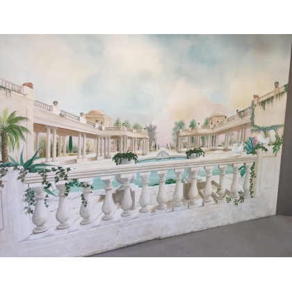 Paintings | Large panoramic oil-on-canvas panel by Moinat SA  - Antiques and home décor