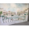 Paintings | Large panoramic oil-on-canvas panel by Moinat SA  - Antiques and home décor