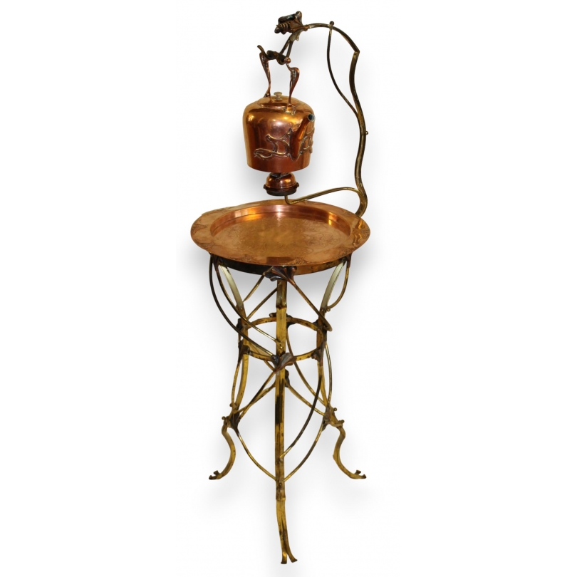 WMF Art Nouveau samovar in copper and brass at Moinat SA – Antiques and home décor