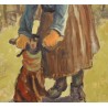 Paintings | Painting entitled ‘Child with a Doll’ by K. SCHENK, Moinat SA  – Antiques and home décor