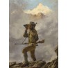 Paintings | Painting entitled ‘Hunter’ signed R. GUATELLI Moinat SA  – Antiques and home décor